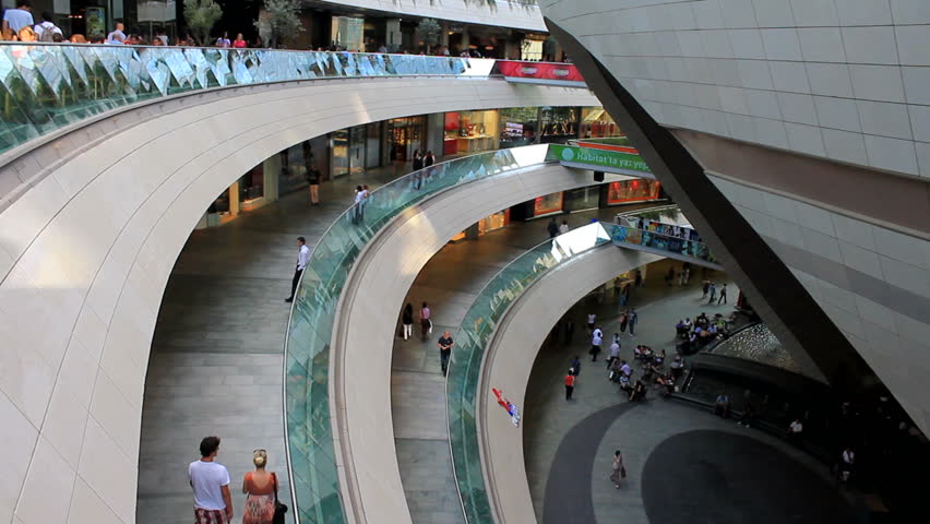 ISTANBUL, TURKEY - 23 July 2012: Shoppers and Tourists in a Large OpenAir Mall during the Summer Sales. 23 July 2012 - Istanbul, Turkey.