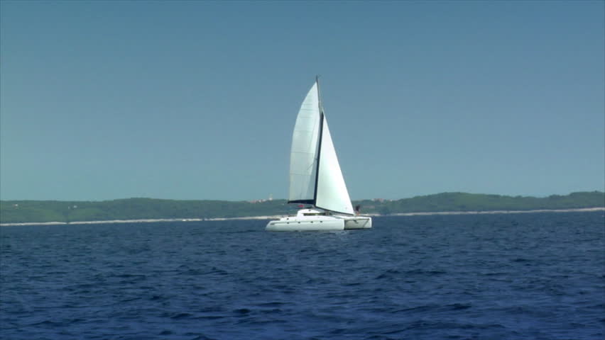 catamaran boat to boat shot
