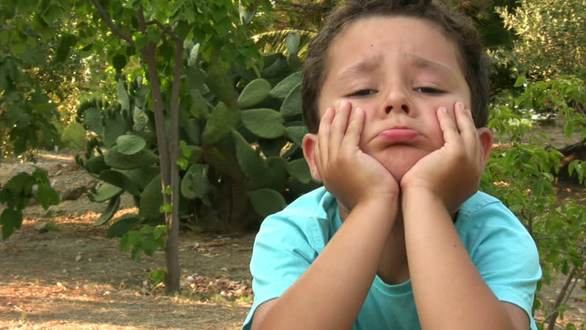 Five Years old Child Bored