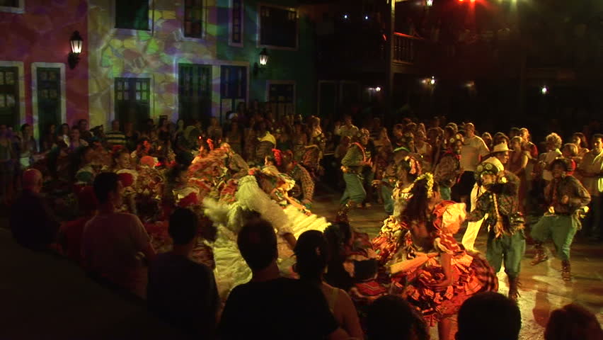 FORTALEZA, BRAZIL - November 2007: People performing a traditional dance on November, 2007 in Fortaleza, Ceara, Brazil