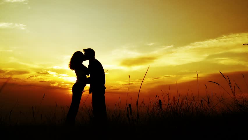 Couple in love, enjoying in nature