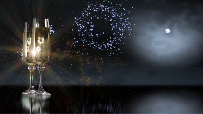 Two wine glasses. Perfect seamless loop background.