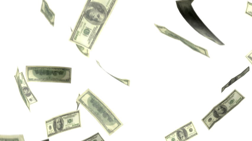 Dollars Falling
*1080p HD Stock Video of Dollar Bills falling from above with alpha matte