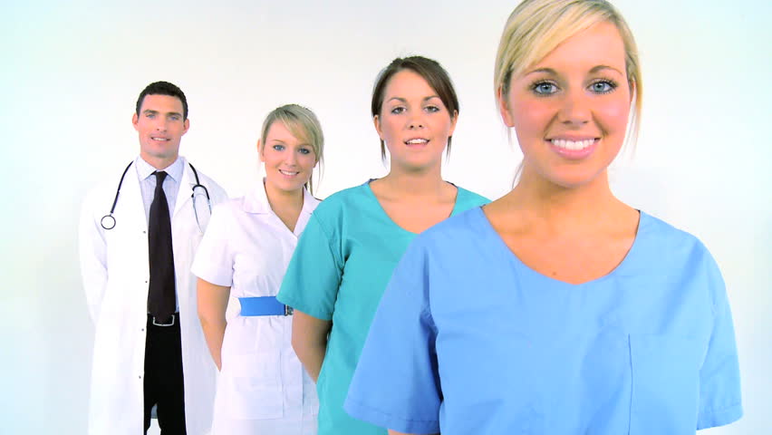Young medical staff ready to treat patients