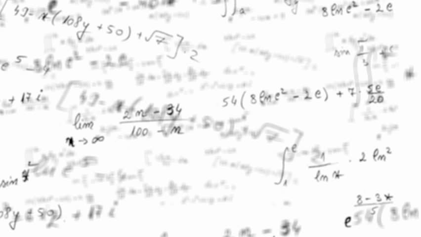 Maths equation loop with alpha channel