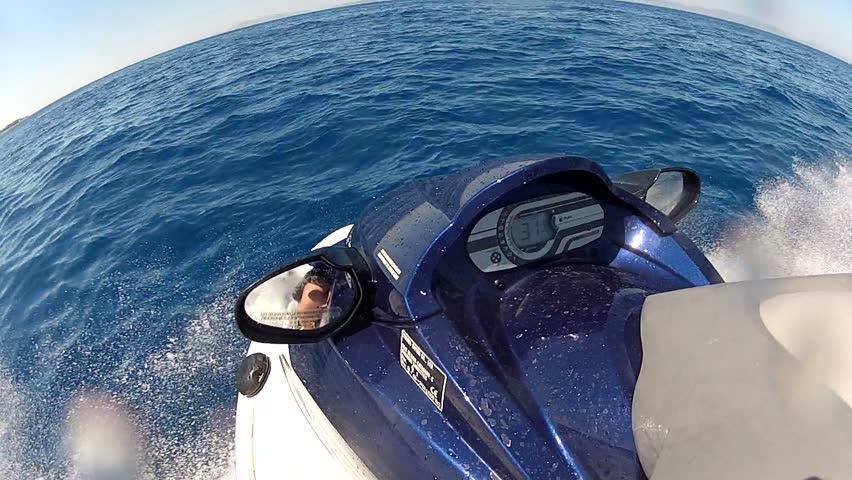 Jet ski front view pov