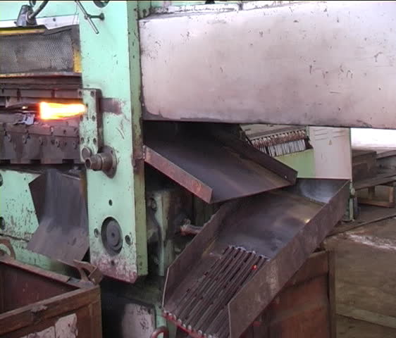 molten metal being removed from the oven