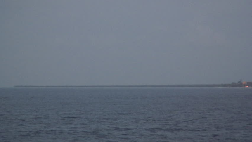 Cruise liner passing by