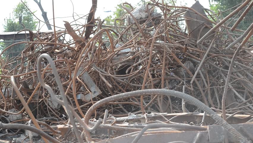 Dump of a waste of industrial plant.