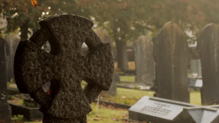 Celtic Cross in Churchyard