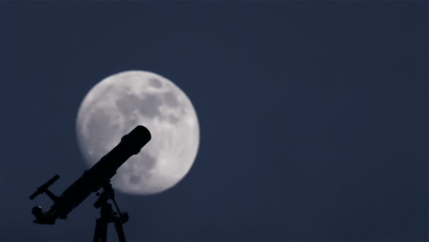 Telescope and Moon Time Lapse