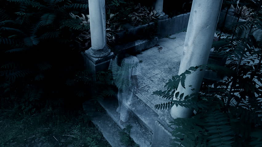 Woman's ghost - horror scene