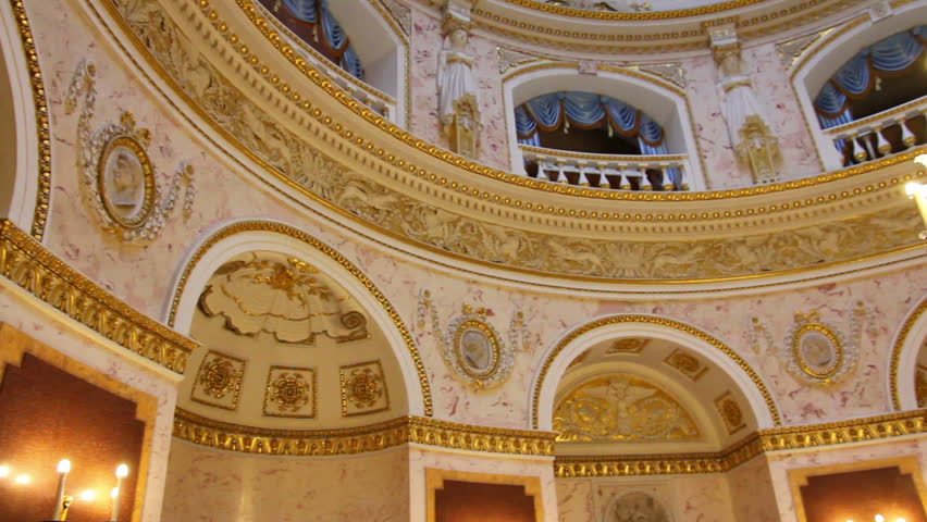SAINT-PETERSBURG, RUSSIA - JULY 25, 2012: interior in Pavlovsk palace in Saint-Petersburg, Russia, 25 july 2012
