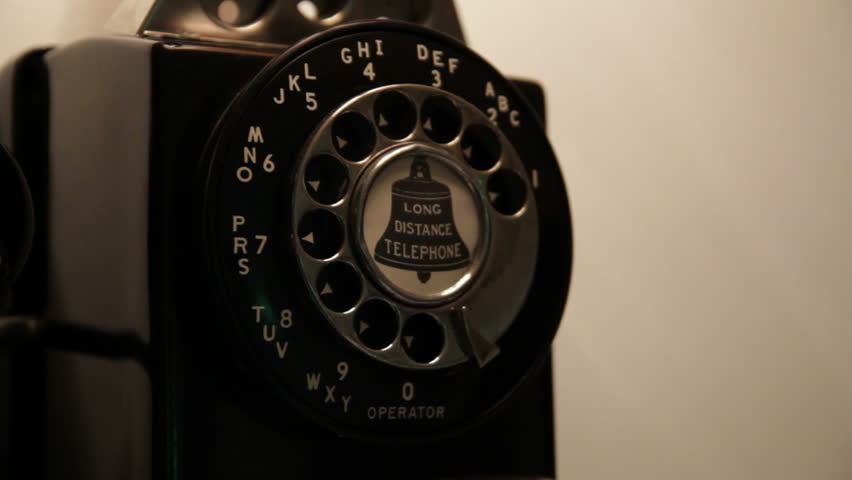 Old Rotary phone Close up