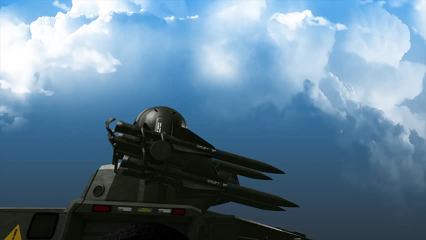 Anti-missile defense system. Matte