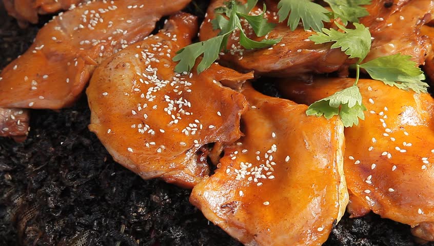 steamed chicken thigh with chinese herb