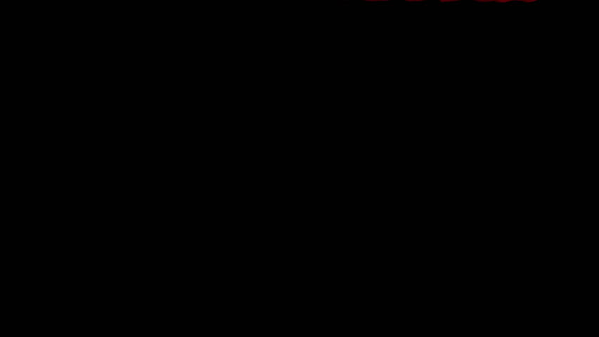 Red theater curtain. High quality computer animation.