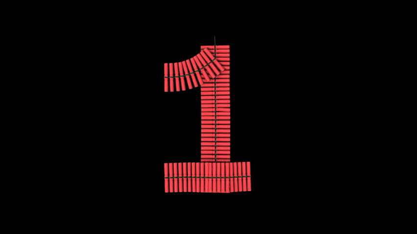 Chinese Fire Crackers - one
Exploding Chinese Firecrackers in a number one shape. With alpha channels and shadows. Use multiple clips to create your own text.
