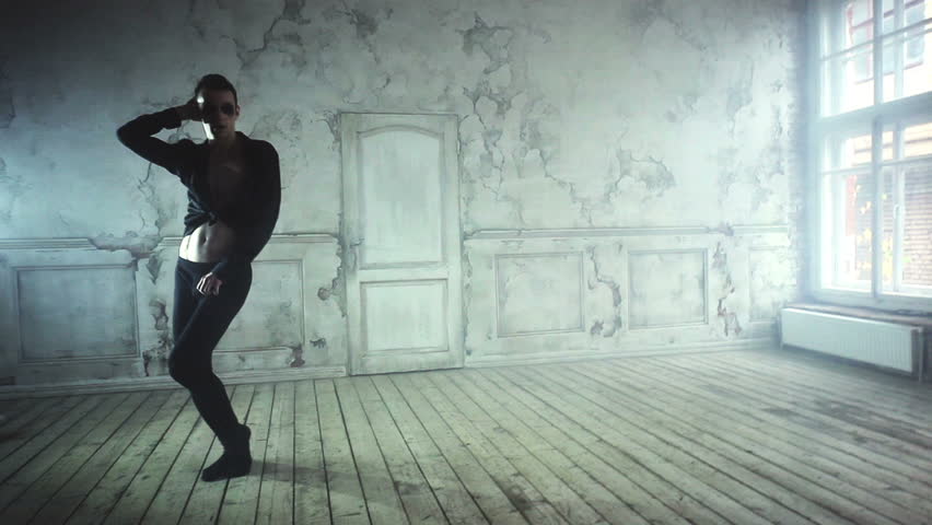 Young man dancing.

