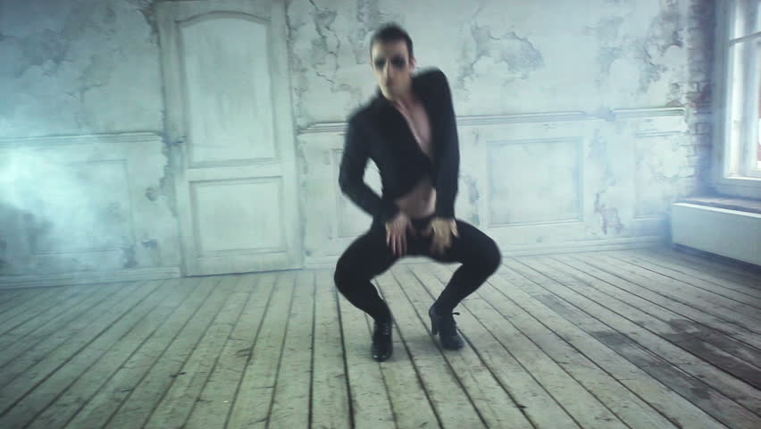 Young man dancing.
