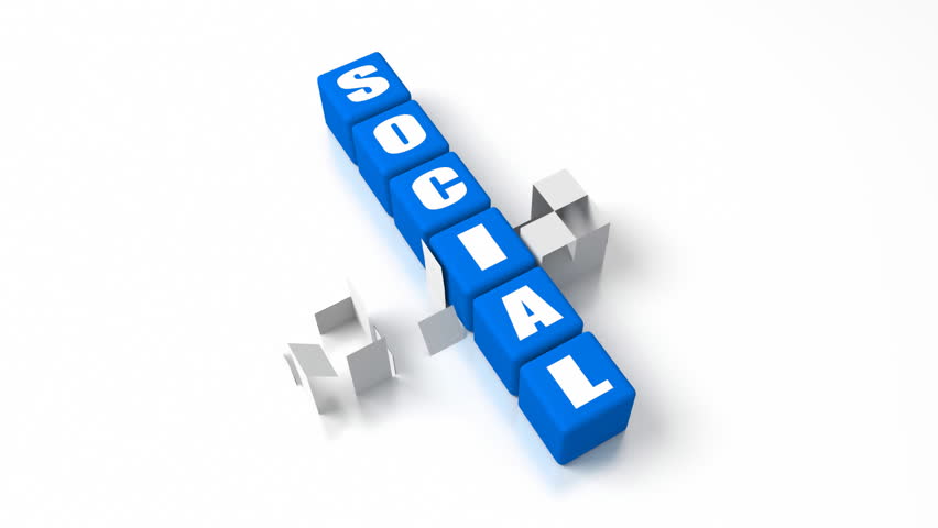 Social Media crosswords. Part of a business concepts series.
