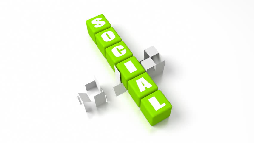 Social Media crosswords. Part of a business concepts series.