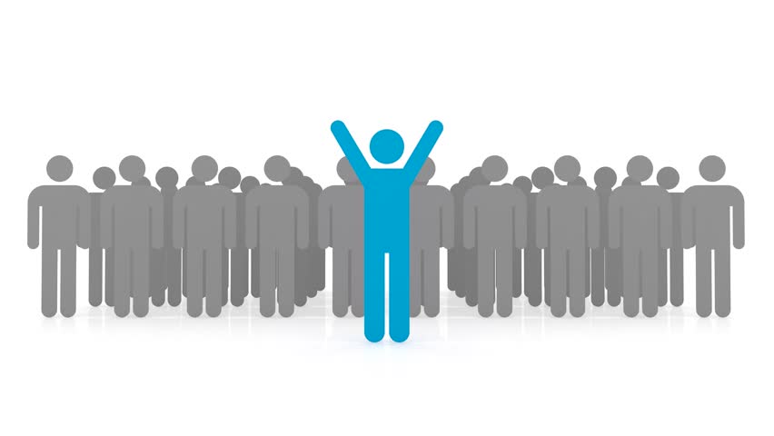 3d illustration of leadership concept, with alpha channel