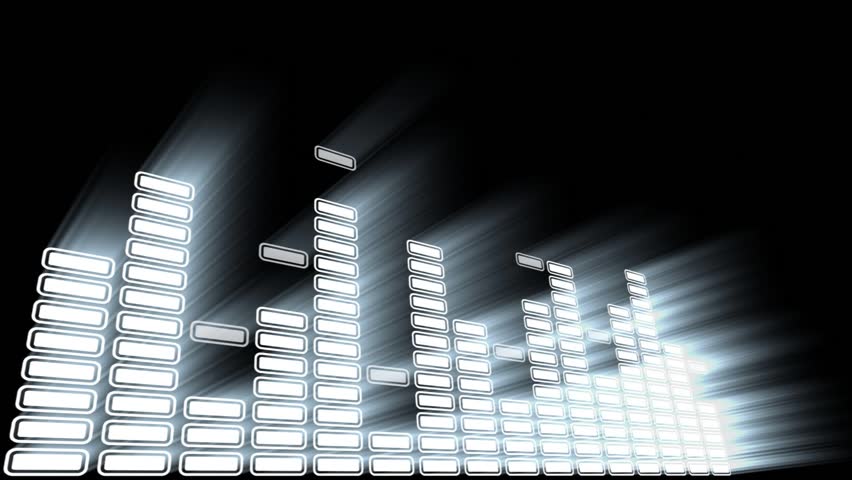 Equalizer 3D with volume light. Concept of sound and music.