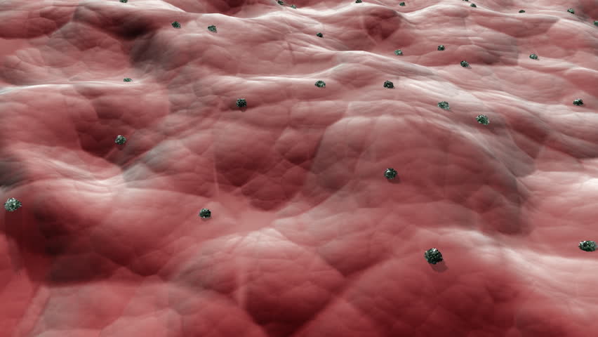 Mold spores & bacteria growth simulation. An artistic rendition.