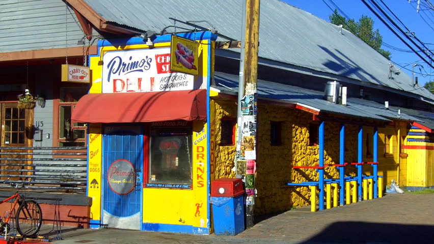 FLAGSTAFF, AZ - September 22, 2012: Primo's Delicatessen near the campus of Northern Arizona University is favorite with cash poor students circa 2012 in Flagstaff.