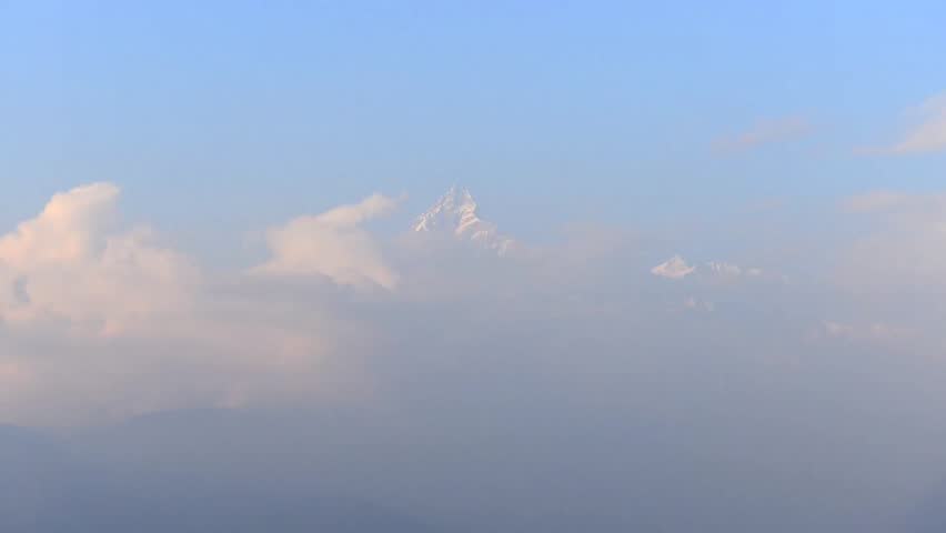 Time lapse of Machapuchare (Fish Tail)