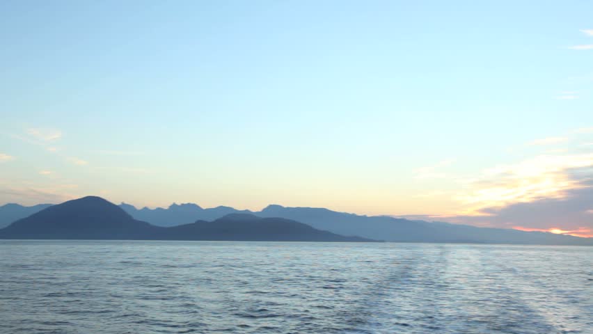 Georgia Strait near Vancouver BC from a BC Ferry.