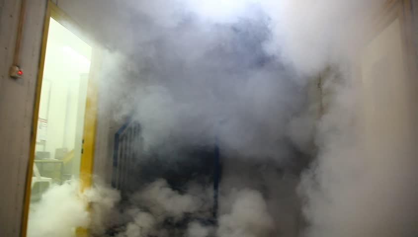 NORTHERN ISRAEL -DECEMBER 17: Firefighters practice to remedy leak accident of corrosive toxic hazardous material Ammonia liquid in seven food factories using protective suites, Northern Israel December 17 2012
