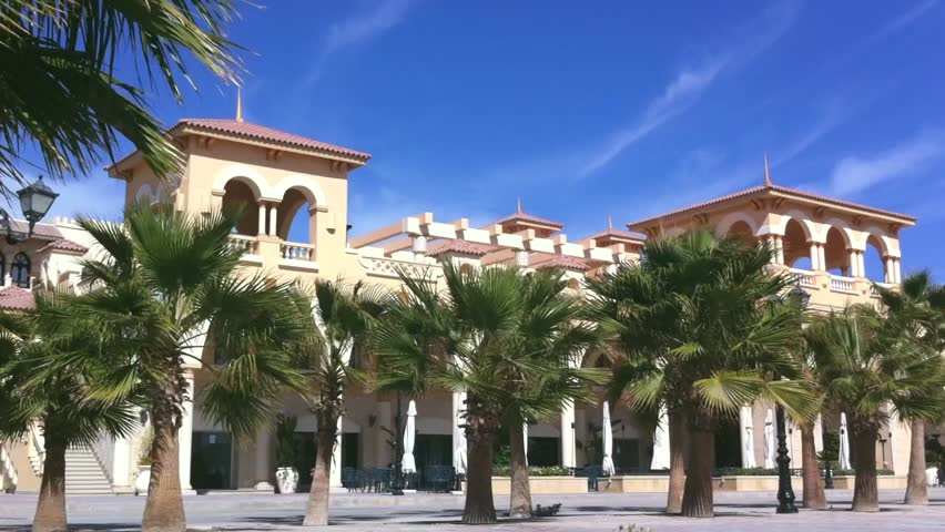 Summer egyptian buildings HD video