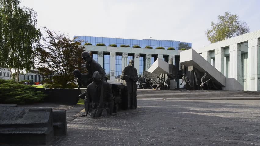 WARSAW, POLAND, - SEPTEMBER 31: Warsaw Uprising Monument on September 31, 2012 in Warsaw, Poland. It was a major World War II operation by the Polish resistance Home Army in Poland. 