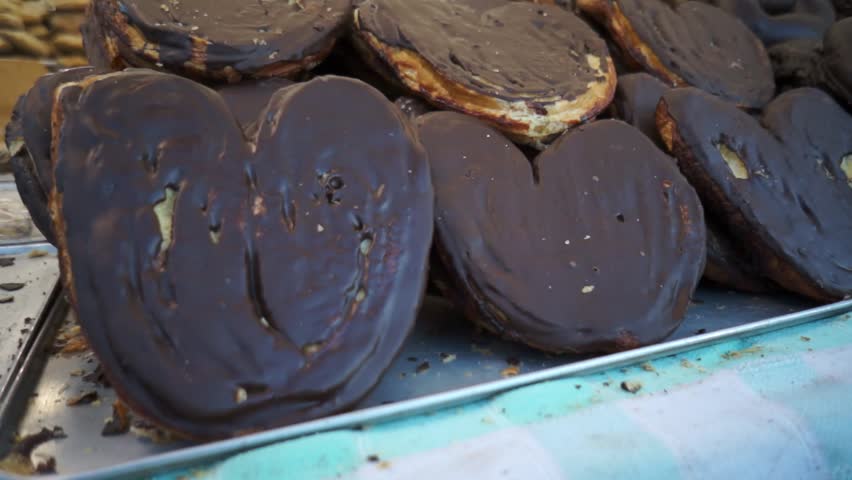 big sweet chocolate hearts ideal on the Feast of Saint Valentine