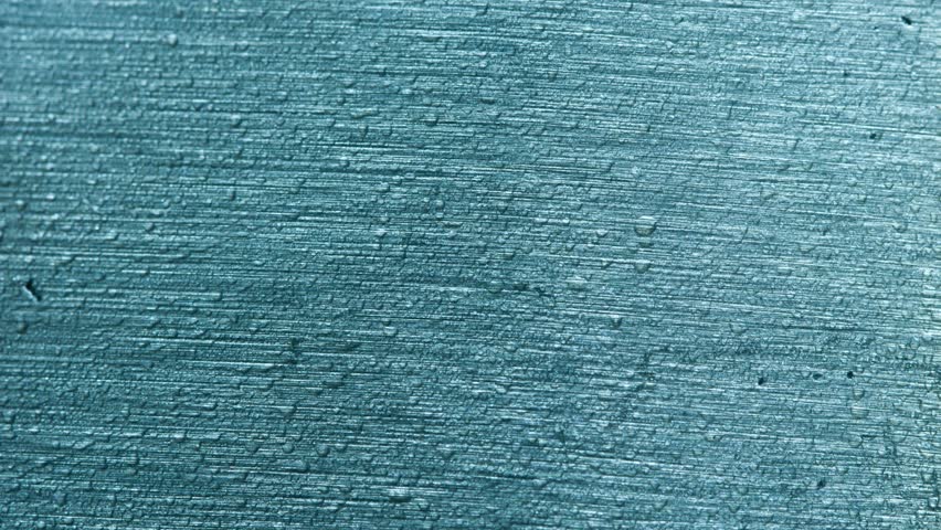 Condensation of water on the metal.
