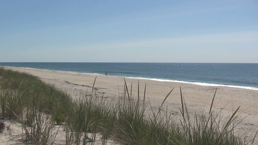 Grassy Sand Dune Overlooking Atlantic Ocean