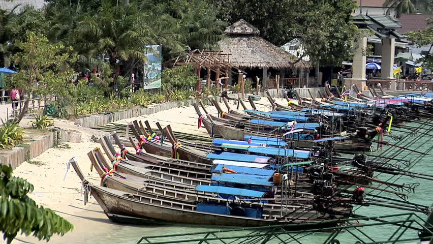 Long Tail Boats on Ao Loh Lam Beach
