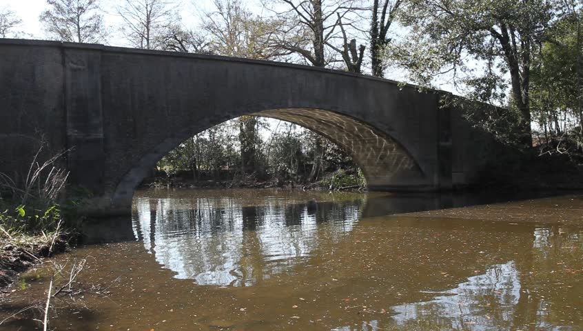 Light Caustics Under a Park Bridge