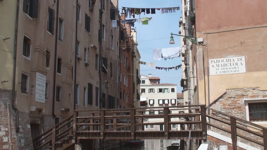 Bridge leading to the new Jewish quarter in Venice