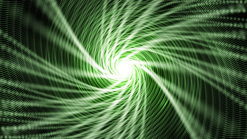 futuristic video animation with moving twister stripe object and lights, loop HD 1080p