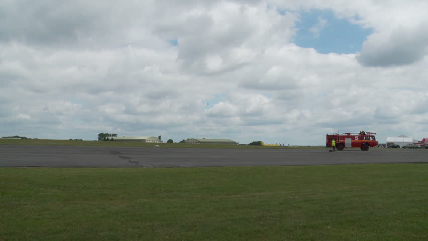 KEMBLE, ENGLAND - AUGUST 2010: Eurofighter Typhoon Jet Aircraft Fly Past - shot in full HD 1920x0180 30p