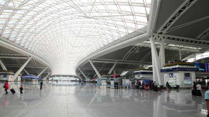 GUANGZHOU - NOV 25: Panorama Guangzhou South Railway Station on November 25, 2011 in Guangzhou, China. Guangzhou South Railway Station was opened in July 2010.