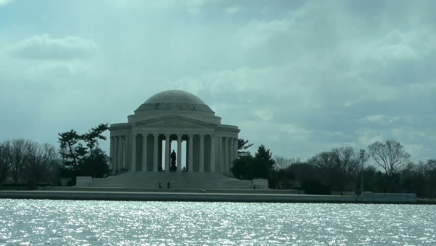 Thomas Jefferson Memorial in Washington DC in winter 