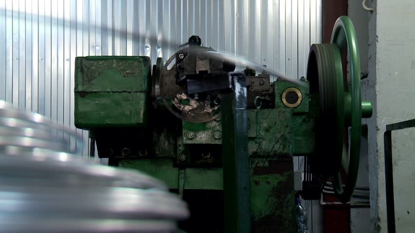 Machine tools in the production department of nails