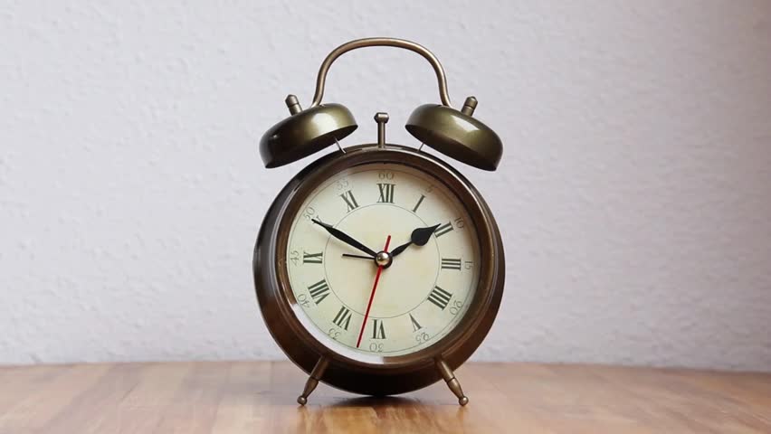 Time concept - vintage clock face with grunge texture