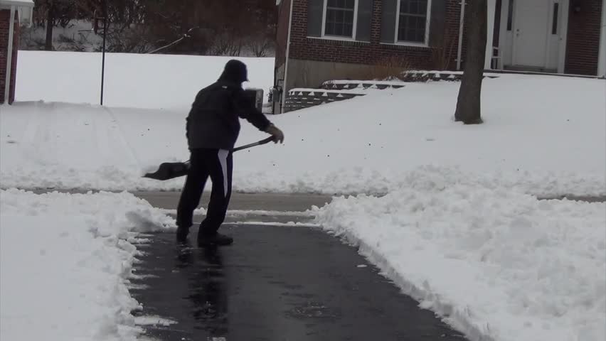 Shoveling Driveway