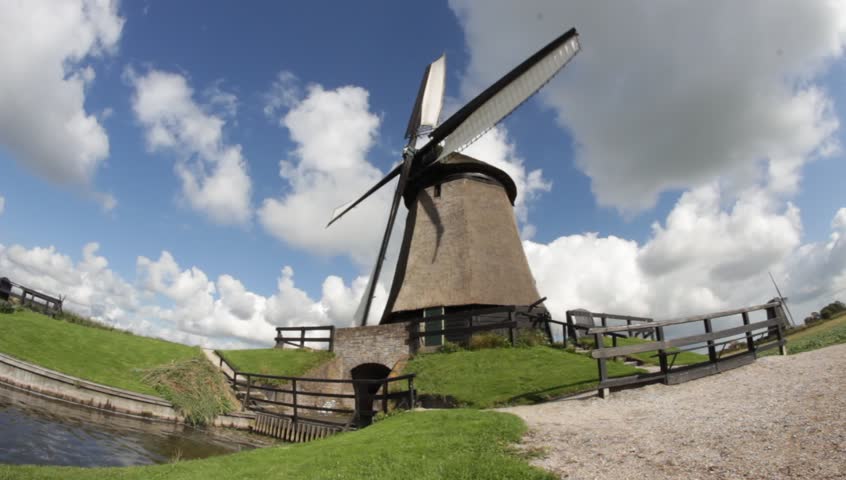 Windmill sunny cloudy weather/Windmill