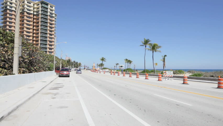FORT LAUDERDALE- MARCH 6: Footage of Fort Lauderdale Beach undergoing reconstruction from rough tides causing erosion March 6, 2013 in Fort Lauderdale, Florida. 
